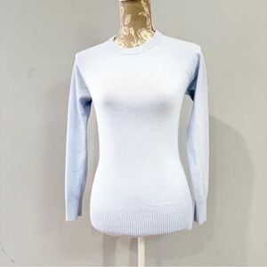 French Connection Soft Blue Knit Top